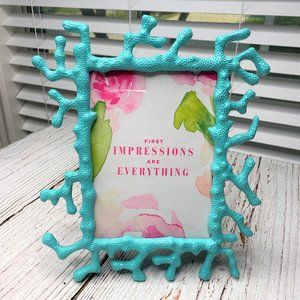 Z Gallerie Turquiose Coral Frame with LP Insert